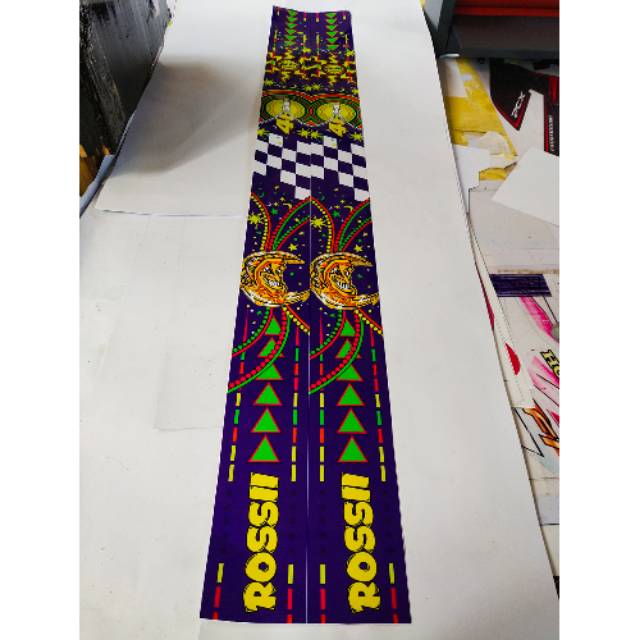 Sticker lis velg zian Stiker pelk zian biru rossi