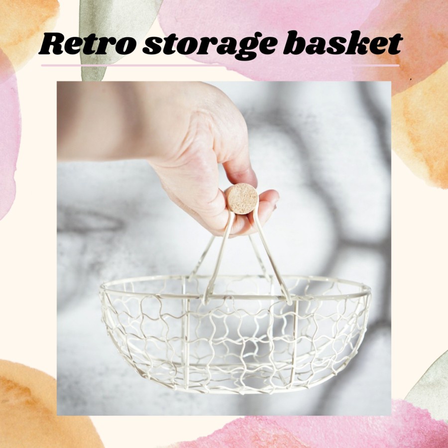 Retro Storage Basket / Keranjang Telur / Keranjang Buah Kecil