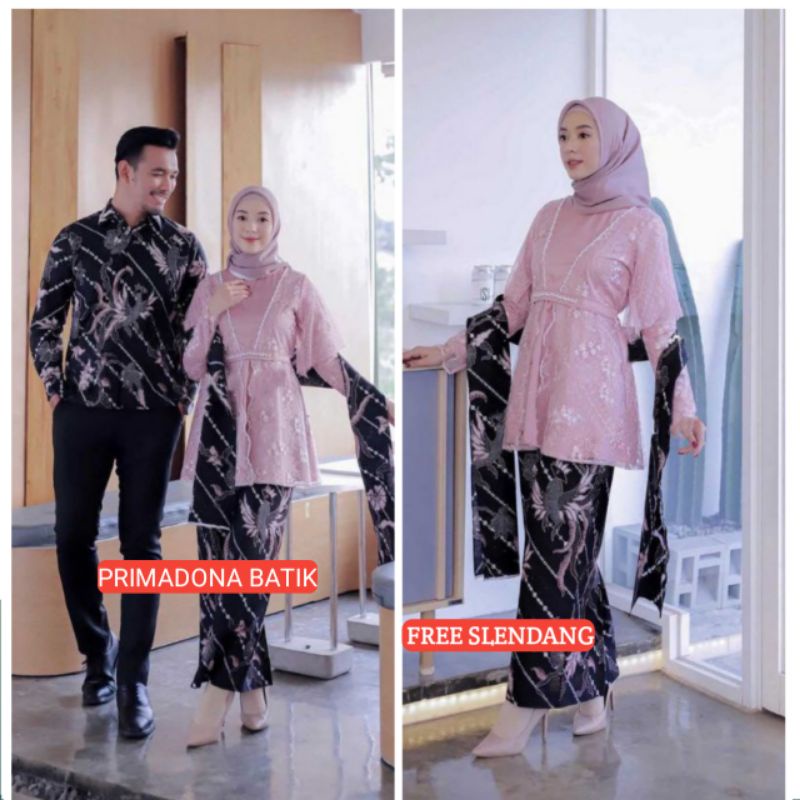 Couple Kebaya Modern Baju Wisuda Tunangan Lamaran Terbaru Baju Batik Brokat Couple