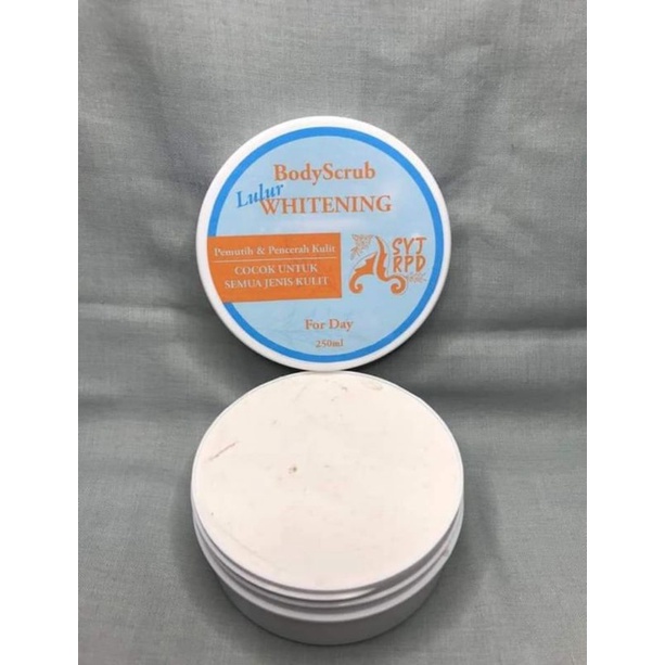 BODY SCRUB LULUR PEMBERSIH DAN PEMUTIH SYJ RPD LULUR WHITENING 250 ML
