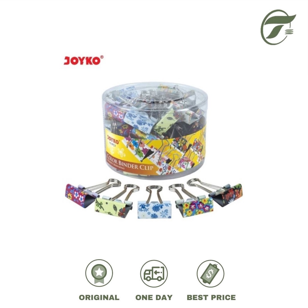 

DOUBLE CLIP 111FC1 COLOR MOTIF 48PCS/PACK JOYKO