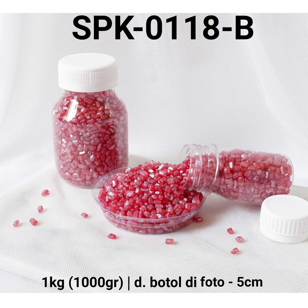 

SPK-0118-B Sprinkles sprinkle sprinkel 1kg 1 kilo batu permata merah yamama baking grosir murah sprinkles cake dekorasi mutiara trimit decoration story sprinklestory sprinklesstory sprinkle story yamama baking
