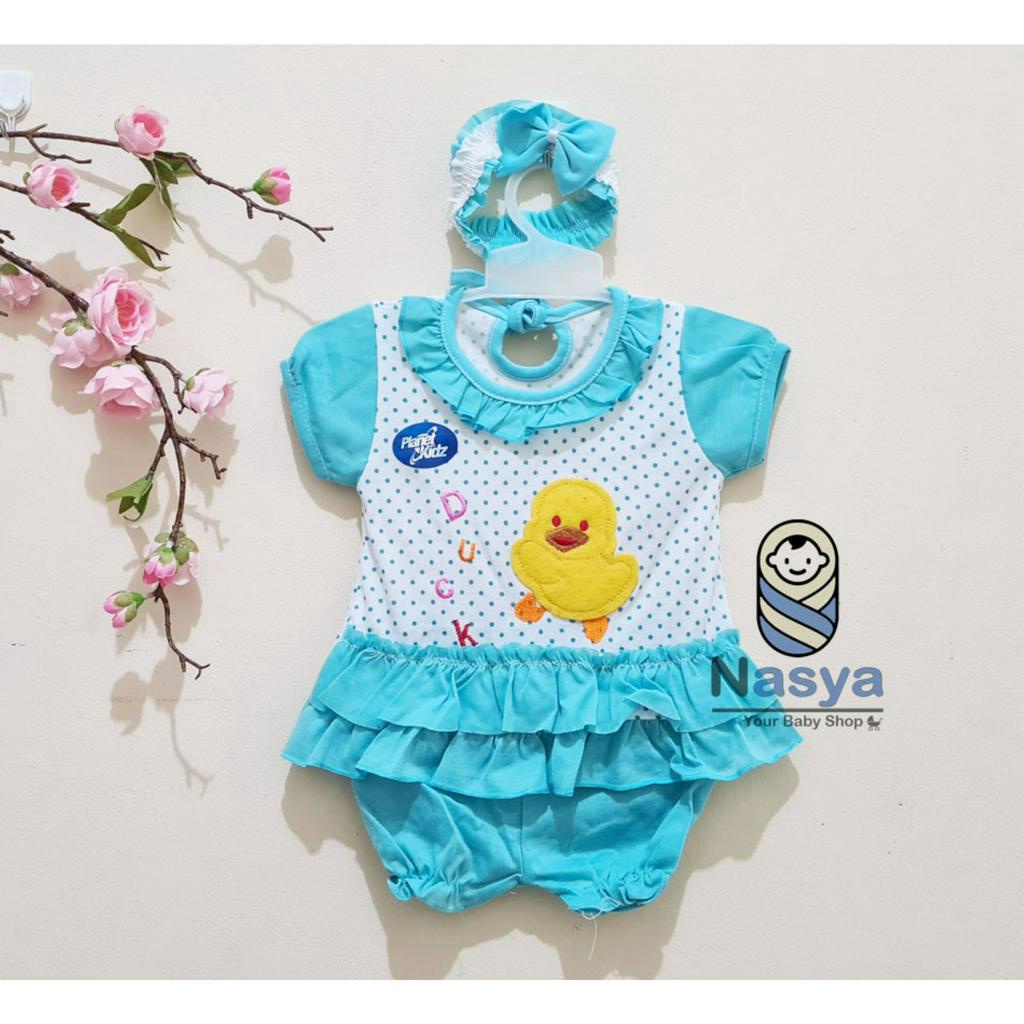 [P-056] Dress Bayi Perempuan (0-6 m) motif polkadot