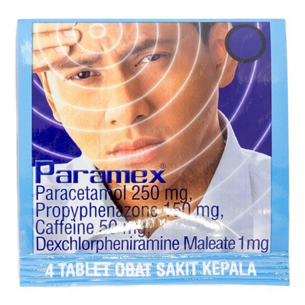 PARAMEX Strip 4 Tablet - Obat Sakit Kepala