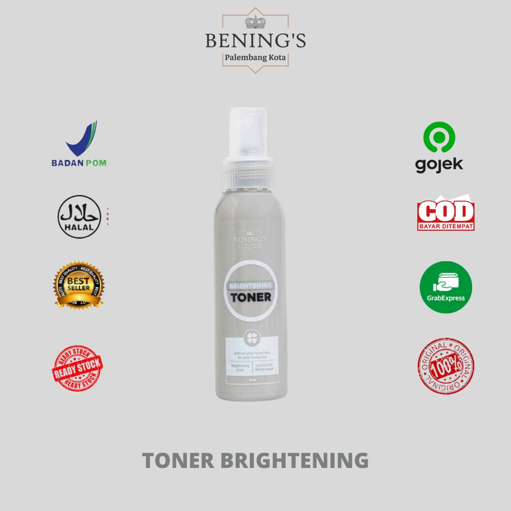 BENINGS SKINCARE by DR.OKY PRATAMA / PAKET BRIGHTENING/FREE MINI GOLD/MARCHANDISE BENING'S-TONER