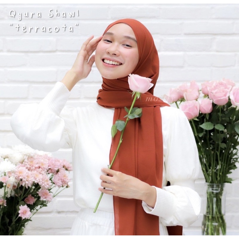 Itsmostly - Qyura Shawl-Terracotta