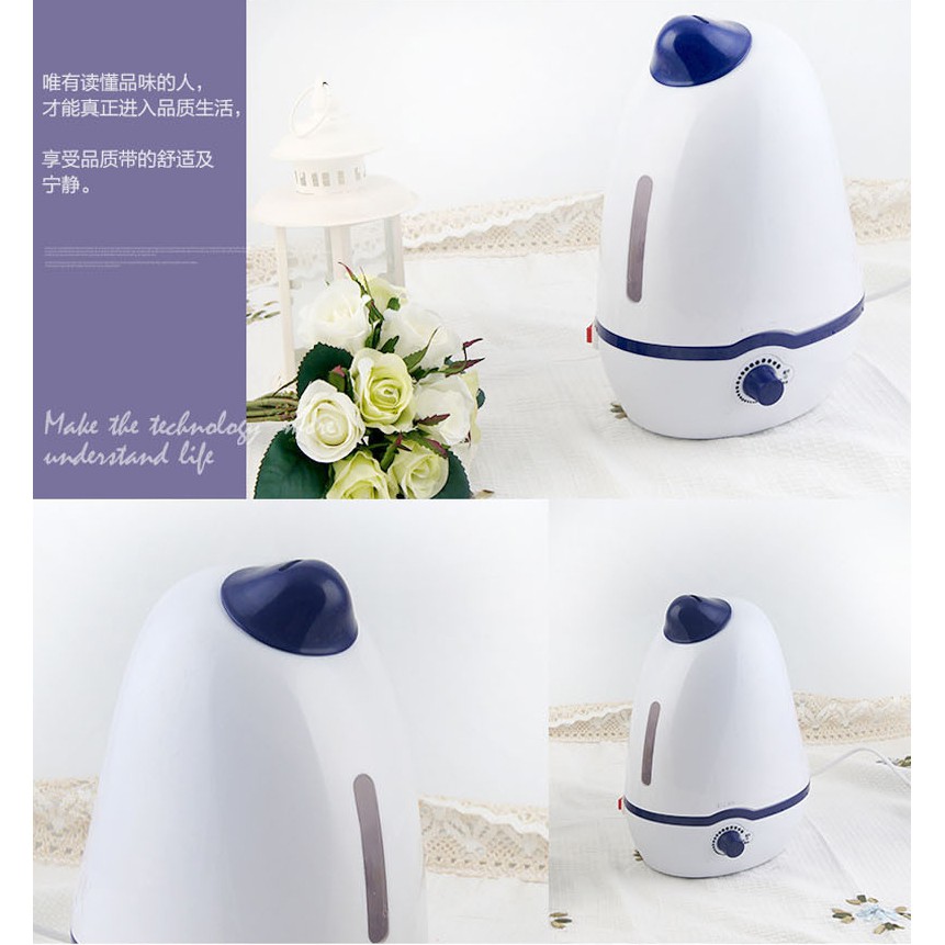 Mall 3000 ml 3 liter Humidifier Ultrasonic Humi H09 Dolphin Pelembab Udara