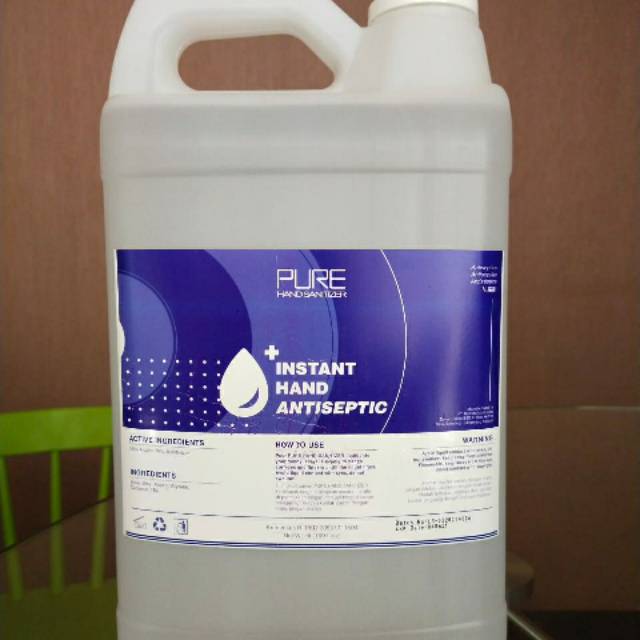 Hand sanitizer merk pure uk 5liter