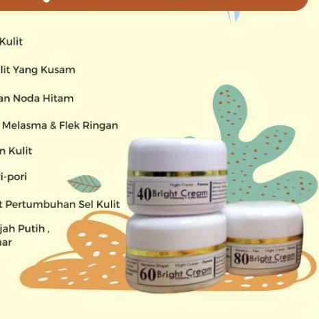 ♟  Bright 40 | Bright 60 | Six Glow | Bright 80 | Eight Glow | Bright cream flek hitam ♫