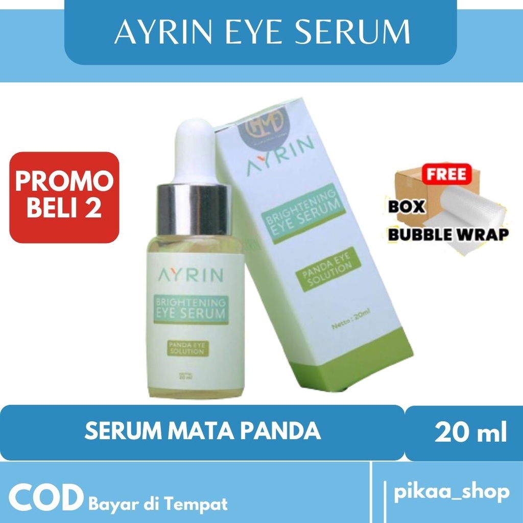 AYRIN Brightening Eye Serum Original Penghilang Mata Panda, Kantung Mata & Kerutan Untuk Wanita Pria