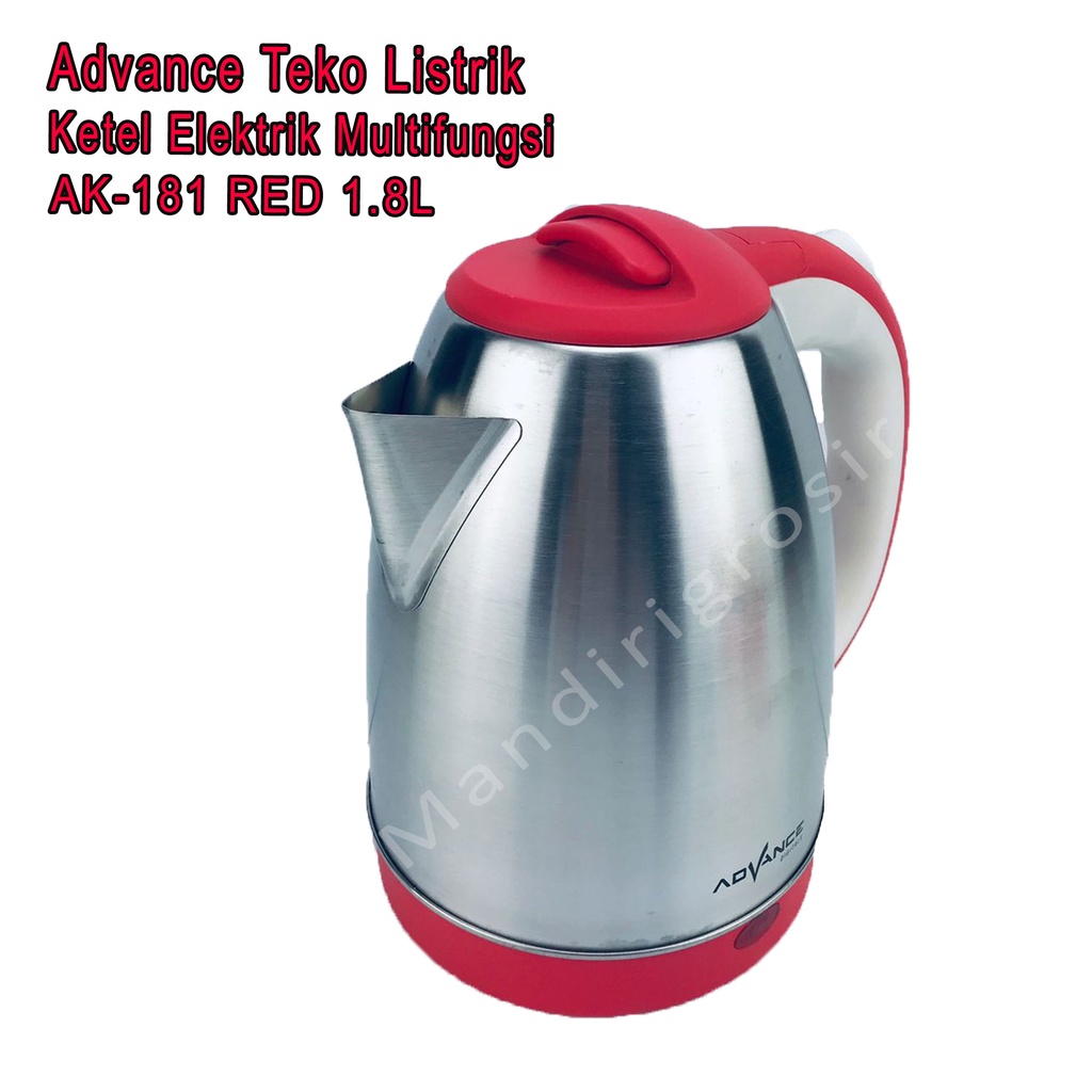 Teko Listrik * Advance * Ketel Elektrik * AK-181 RED 1.8L