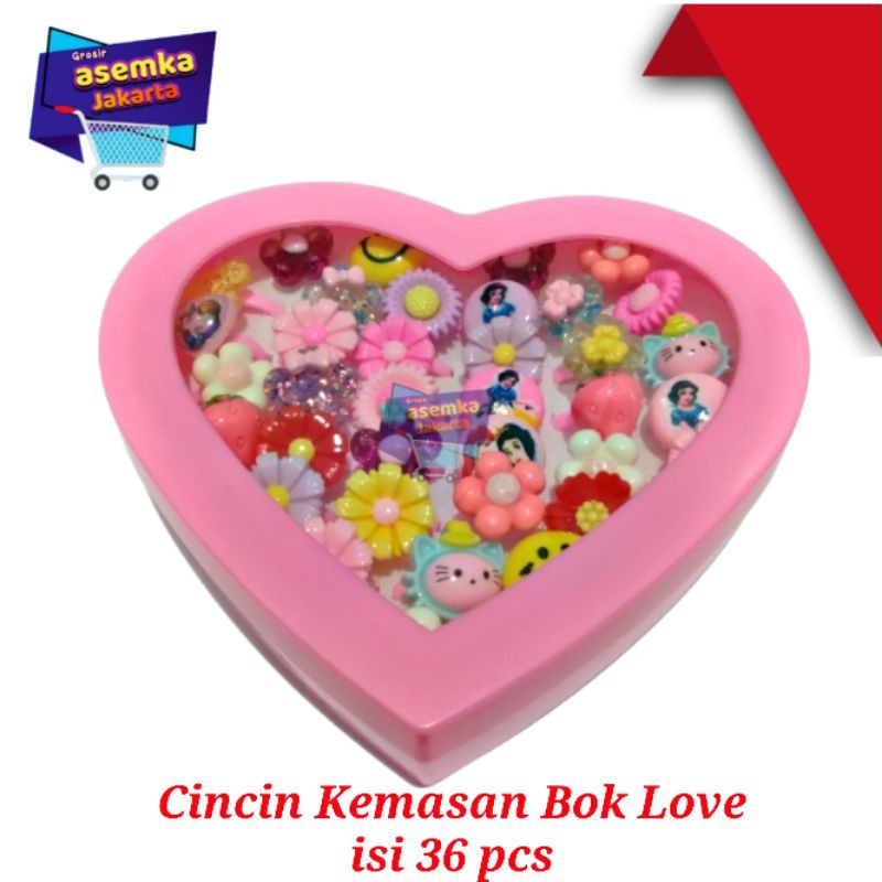 GPA Cincin Anak 36pcs Kemasan Bok Motif Love Grosir