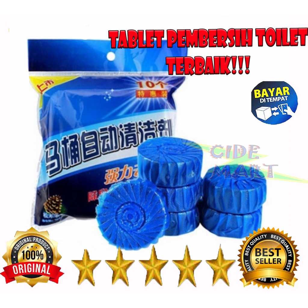 KLOSET CLEANER / TABLET BIRU PEMBERSIH KLOSET CLOSET TOILET WC 50GR SIBIRU PENYEGAR WC