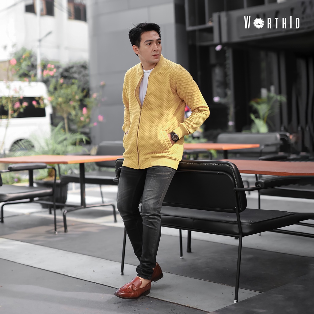 Jaket By Worth Id Cozy Jacket Mustard