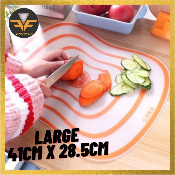 Talenan Transparan Large Size Flexible Alas Pemotong Serbaguna Cutting Board Alat Potong Dapur Motong Sayur