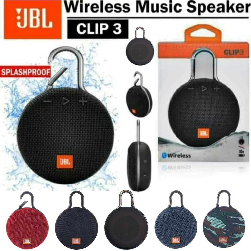 JBL CLIP 3 Waterproof Portable Bluetooth Speaker 