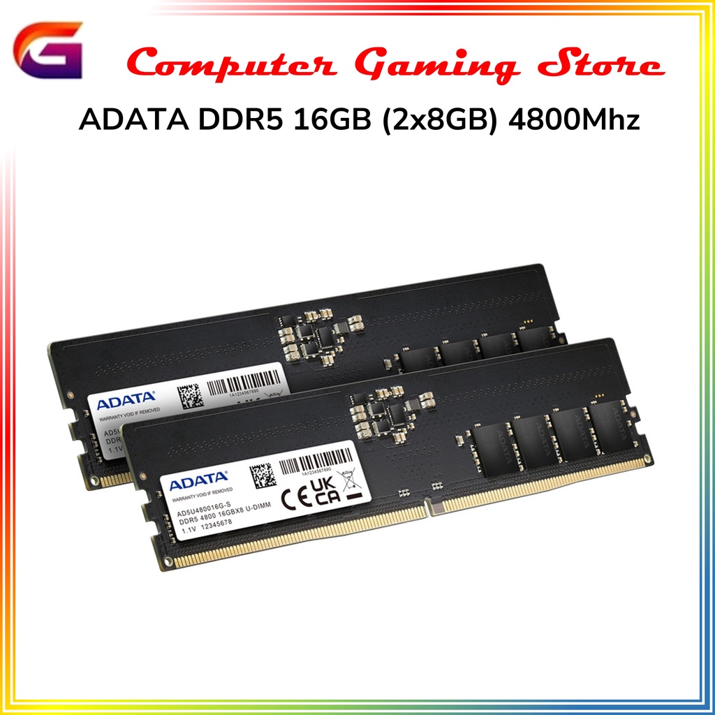 ADATA DDR5 16GB (2x8GB) 4800Mhz - Memory RAM
