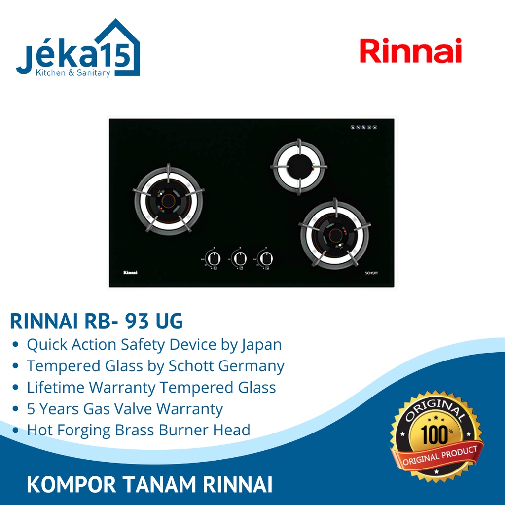 KOMPOR GAS TANAM RINNAI // RINNAI RB- 93UG