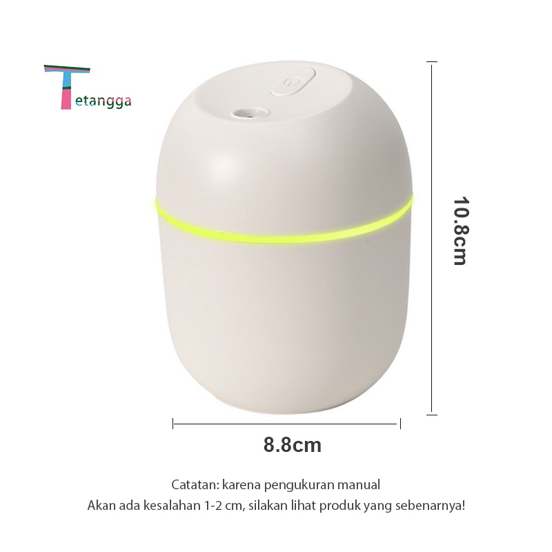 Air Aroma Mini Humidifier Ultrasonic Atomizer Purifier Diffuser for Aromatherapy Home Car Pelembab