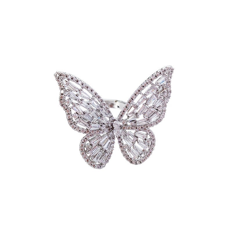 Butterfly Cincin Bentuk Kupu-Kupu Gaya Korea