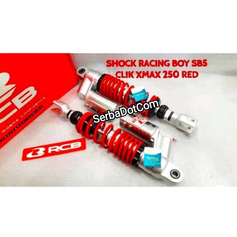 SHOCK RCB RACING BOY XMAX 250 SB5 SB 5 KLIK RED ORIGINAL                                            