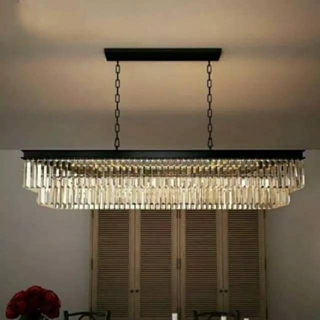 Lampu Hias Meja Makan 121035/1200x80 (Kristal)