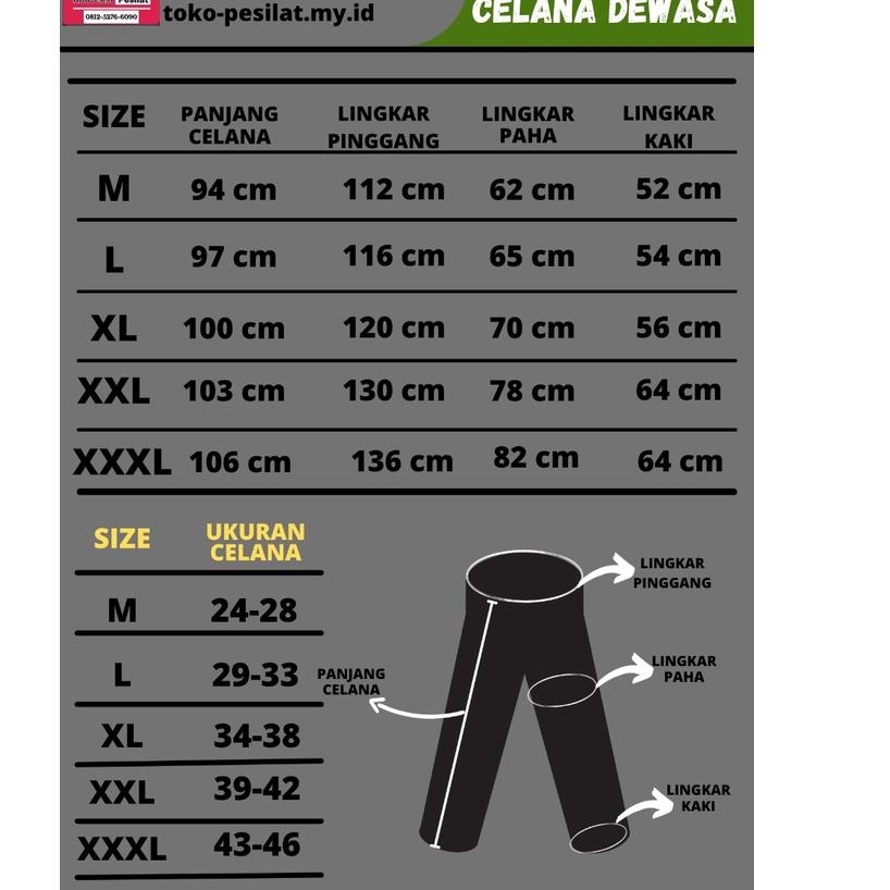 Paling Diminati Celana Silat - Celana Silat Bordir - Celana Silat Hitam - Bordir Harimau - Celana Pa