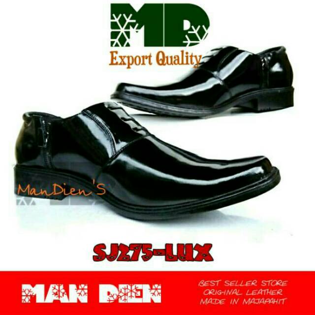 Mandiens - Sepatu Kulit Asli PDH SJ.275 /SJ175 Original Medali Export Quality