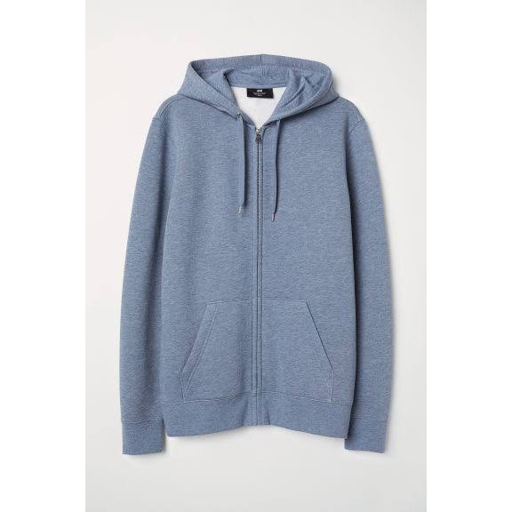 blue zipper hoodie