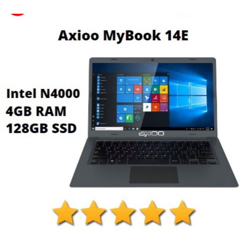 AXIOO MYBOOK 14E N4000 4GB/SSD128GB W10
