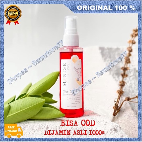 [BISA COD] Manise Baby Hair Oil Minyak Kemiri Lidah Buaya Vitamin Rambut Botak Ampuh ORIGINAL