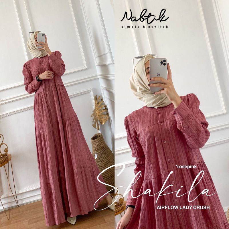 SHAKILA GAMIS NABTIK JUMBO BEST SELLER  TERMURAH