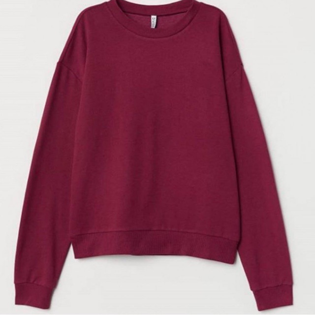 h&m maroon sweatshirt