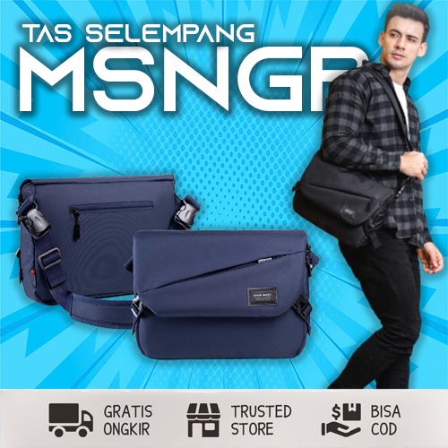 Tas Slempang Tas Laptop Slingbag Tas Samping Messenger Laptop 13” Multifungsi Buat Kuliah Kerja Styl