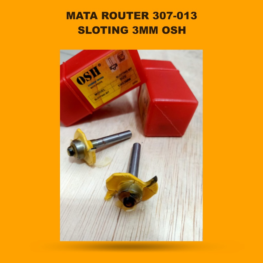 MATA ROUTER 307-013 SLOTING 3MM OSH MATA TRIMMER 3MM MATA UKIR KAYU 3MM SLOTING