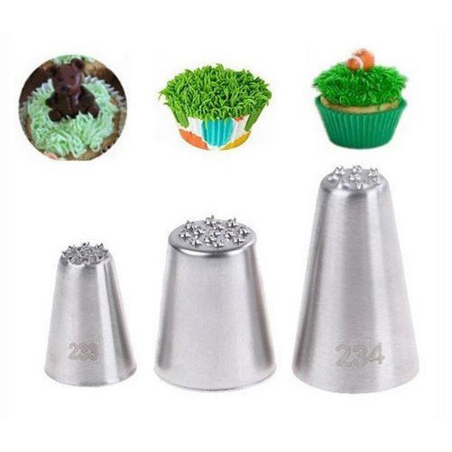 Grass Icing Piping Nozzles (3pcs)