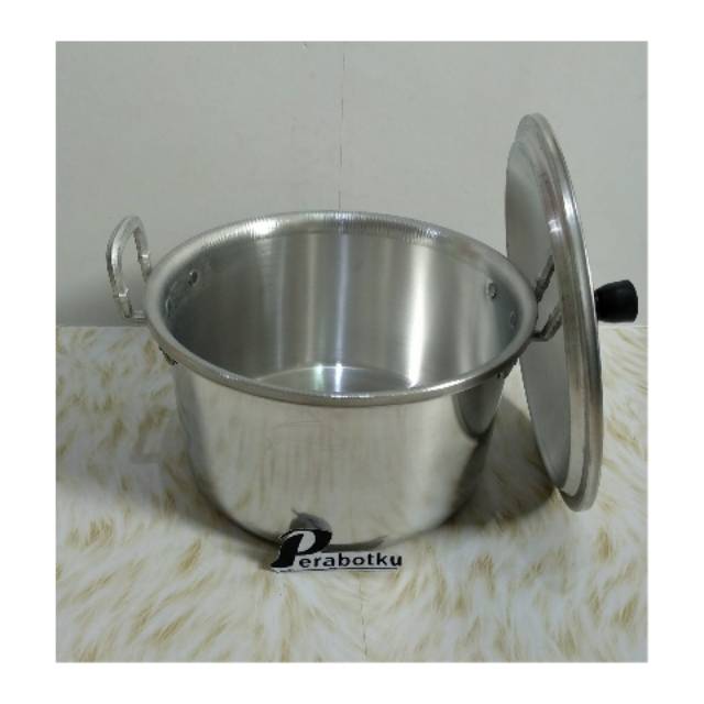 Panci Tutup Alumunium PTL 22 Cm - Panci Kuping - Panci Alumunium