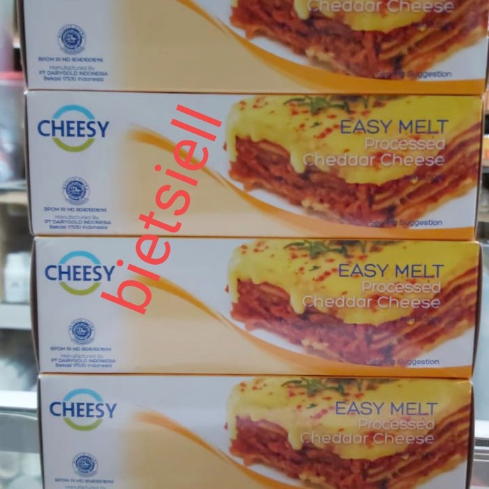 

cheesy easy melt cheddar cheese 500 gr keju leleh