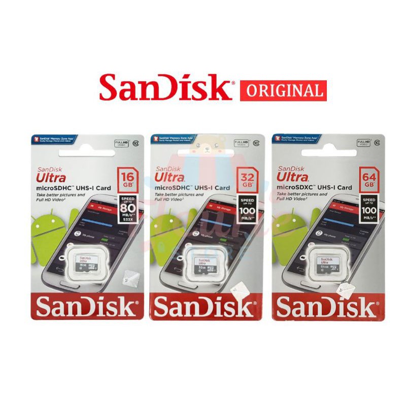 Micro sd sandisk 64gb 128gb original 100%