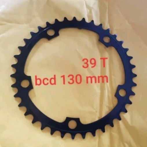 Chainring chain ring 39T bcd 130mm chainring 39 t 130 mm sepeda crank roadbike road bike lipat seli folding bike chainring sepeda