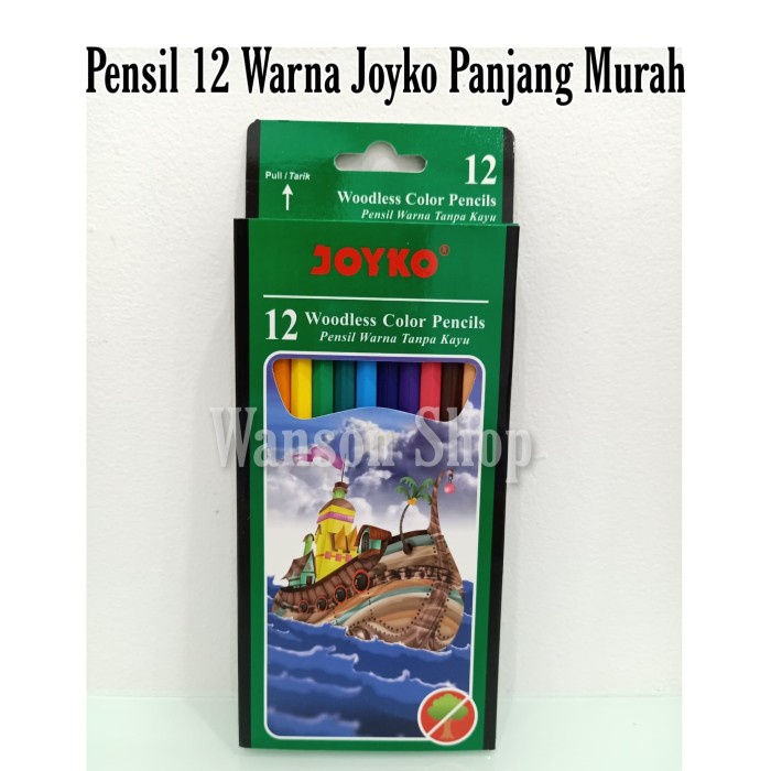 

TULIS-ALAT- PENSIL WARNA 12 WARNA JOYKO PANJANG MURAH -ALAT-TULIS.