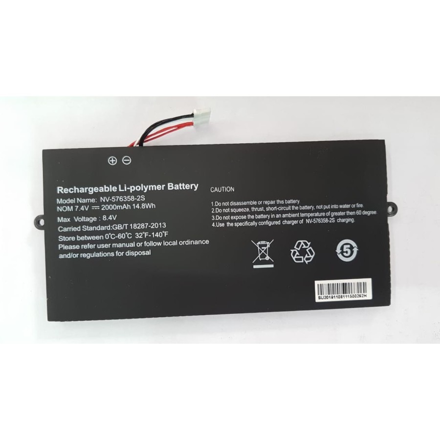 Baterai Original Axioo Mybook 10 P102 AJP AJQ NV-576358-2S