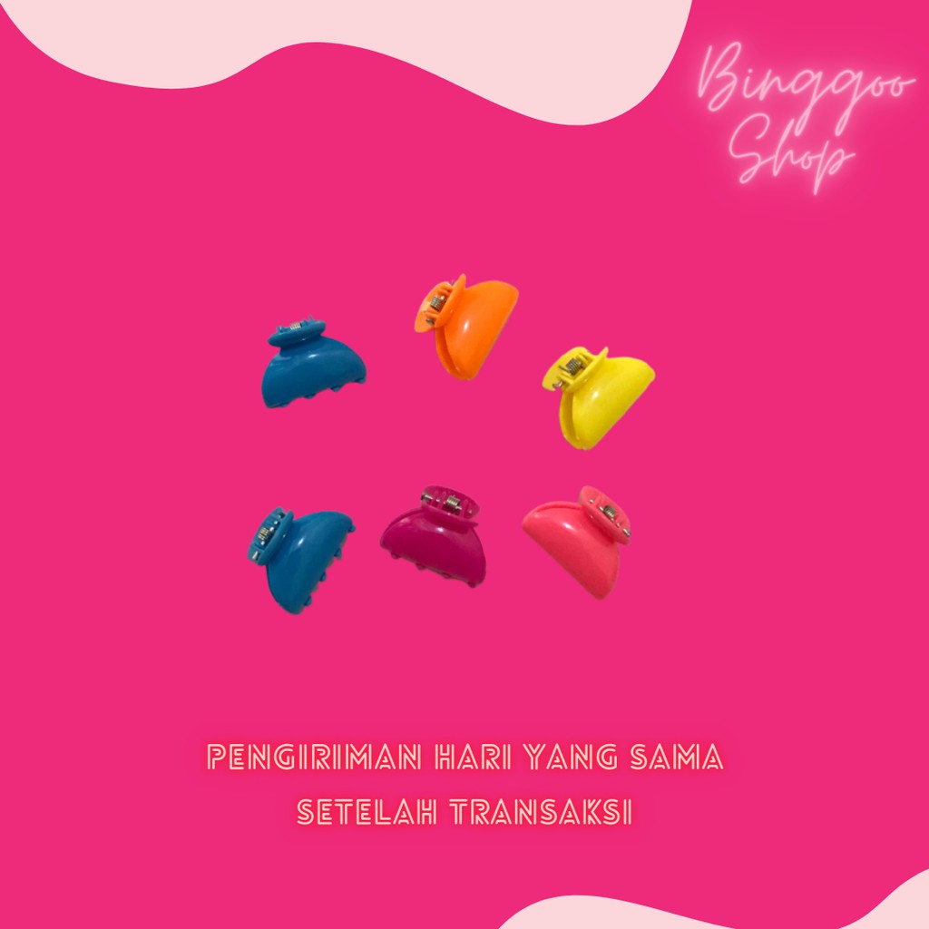1 LUSIN / 12 PCS JEPIT RAMBUT PONI KECIL