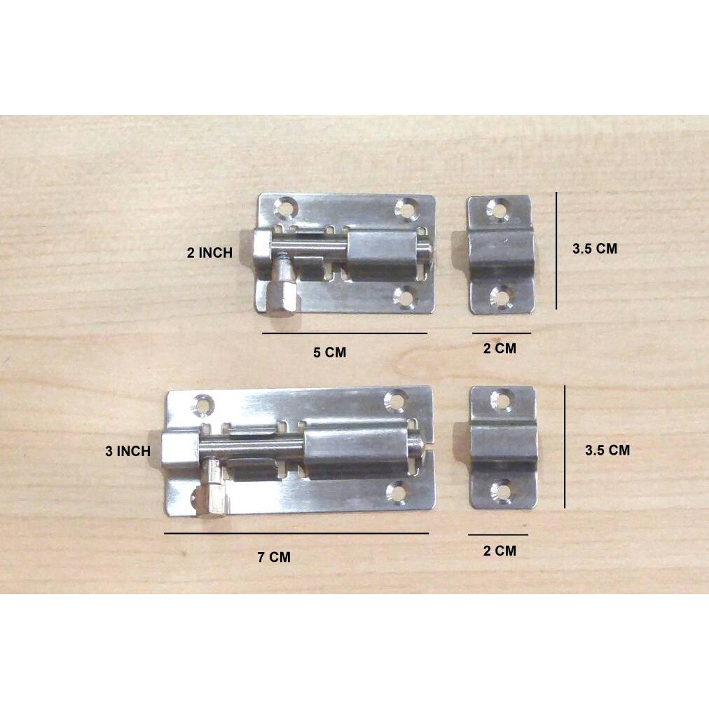  Slot  Pintu  Bulat 5 CM Grendel Stainless Shopee Indonesia