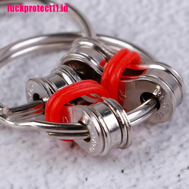 Lucktoy 1pc Gantungan Kunci Fidget Spinner Untuk Menghilangkan Stress