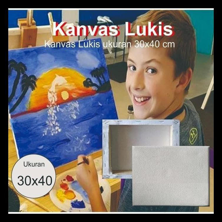 

Termurah Kanvas Lukis 30X40 / Painting / Peralatan Melukis