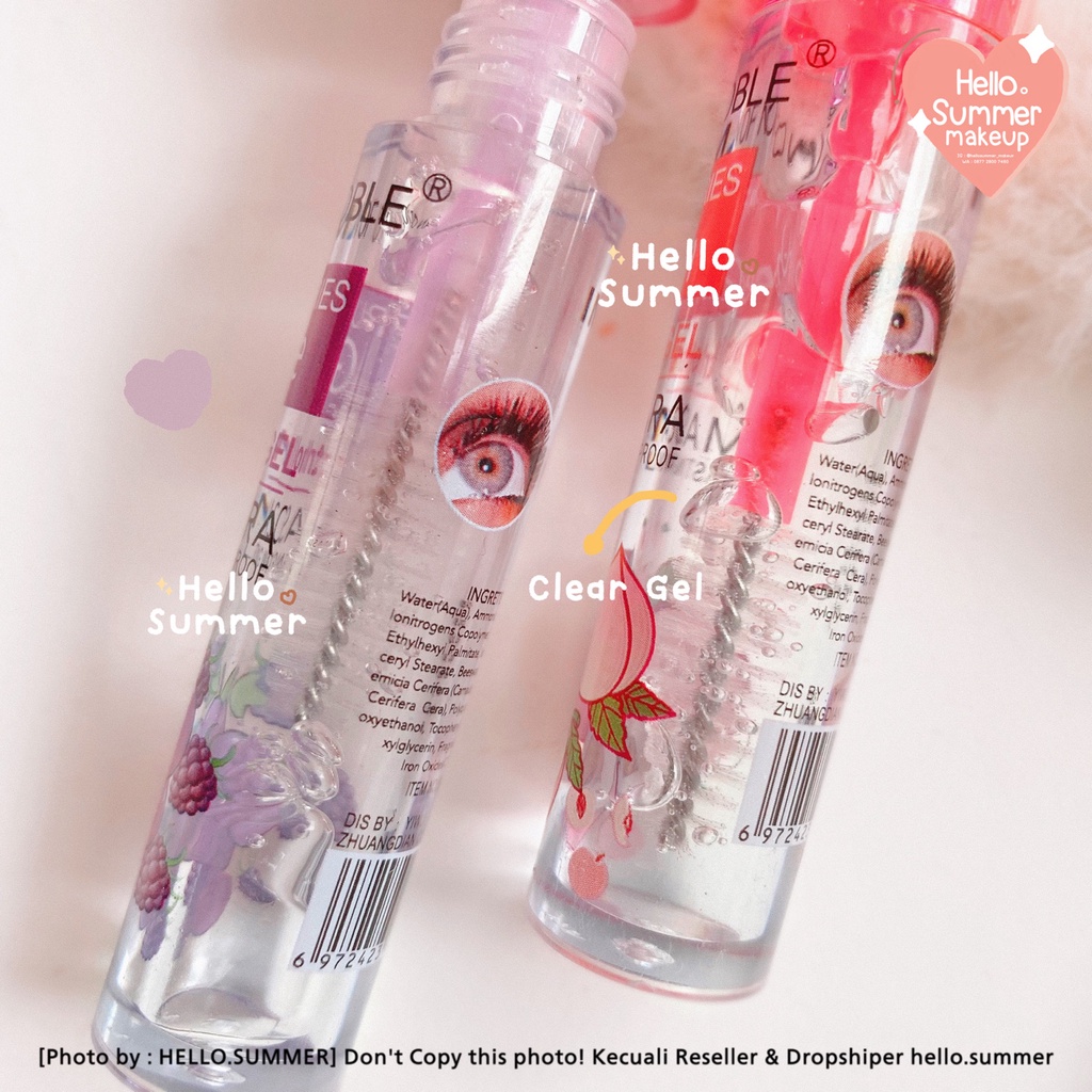 𝐒𝐄𝐑𝐔𝐌 𝐄𝐘𝐄𝐋𝐀𝐒𝐇 𝐌𝐀𝐒𝐂𝐀𝐑𝐀 - Clear Gel Transparant Fruit Series Mascara Membantu pertumbuhan Bulu Mata