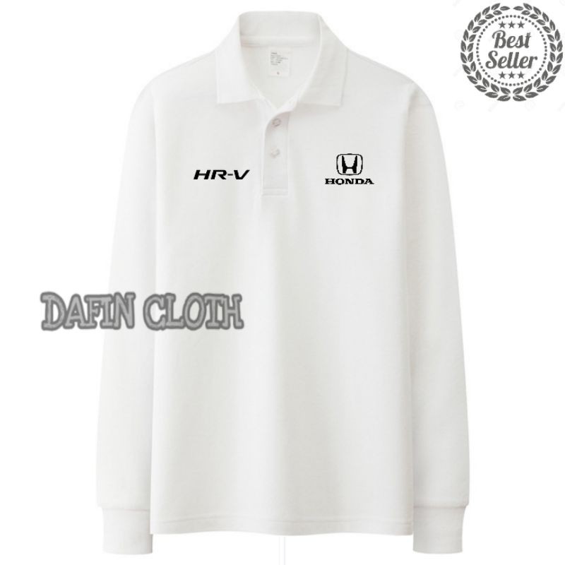 Polo Shirt Kaos Kerah Pria Lengan Panjang Honda HR-V
