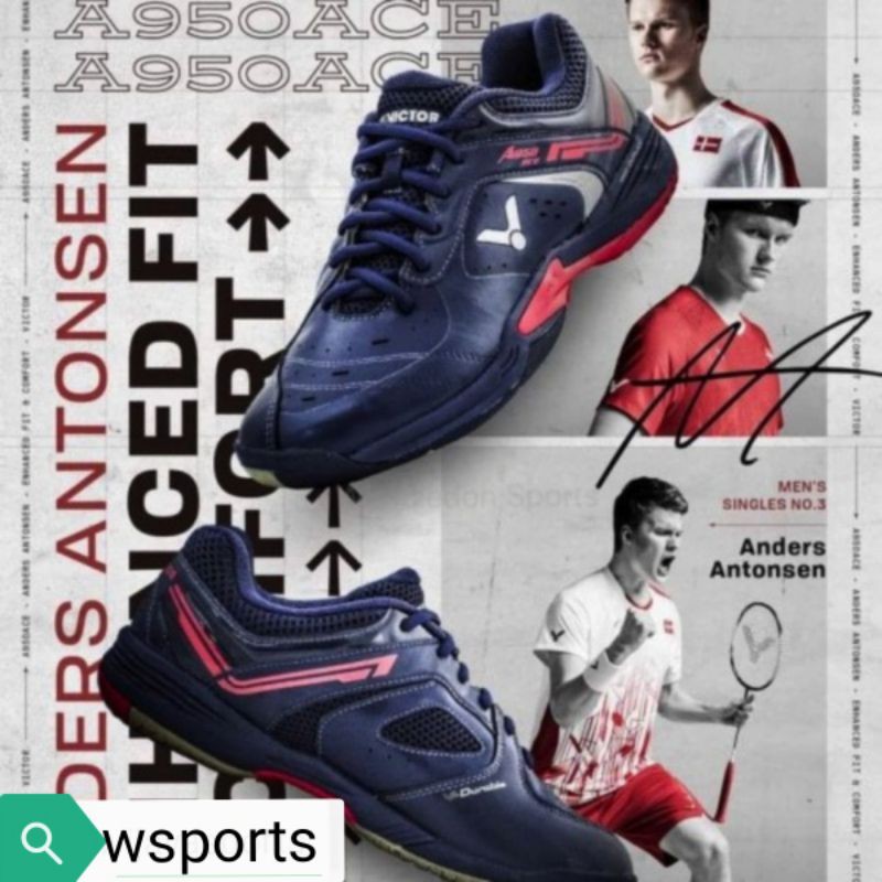 Sepatu Badminton Victor A950 A 950 Ace Original