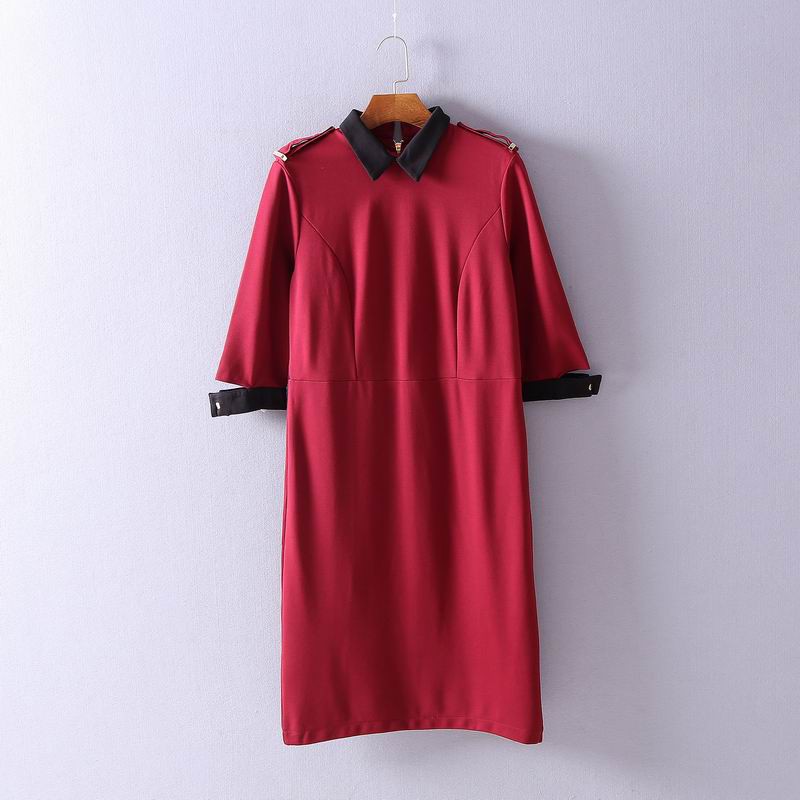 IDR-19 (M) long dress midi red wine formal import korea kpop